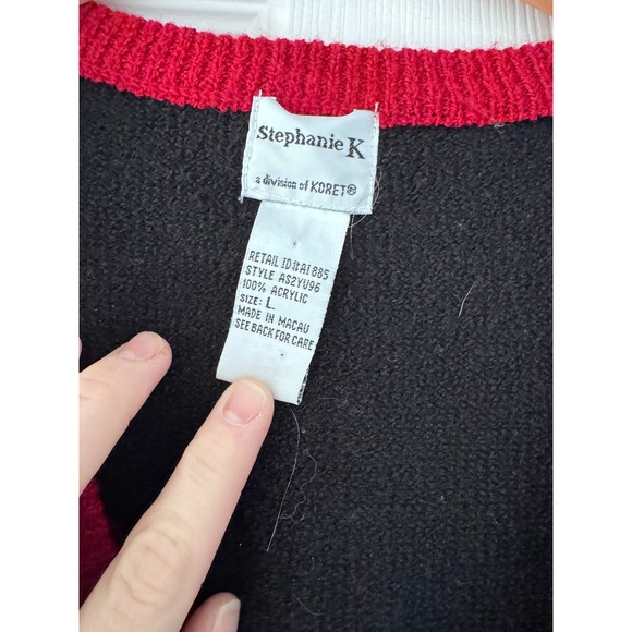 Vintage Houndstooth Vest Knitted - Picture 3 of 4